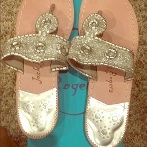 New In Box Platinum Jack Rogers